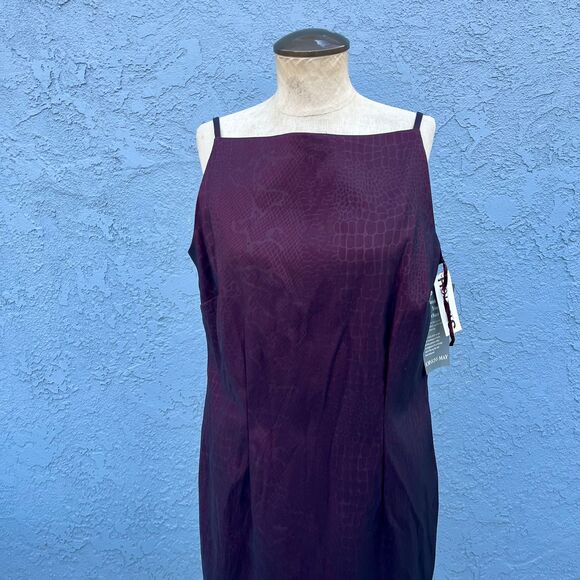 Goth Dress Square Neck in Size 12 NWT Dark red Animal print 90s Y2K Clothing - Picture 3 of 9